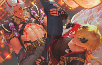 Arataki Itto x Thoma cover