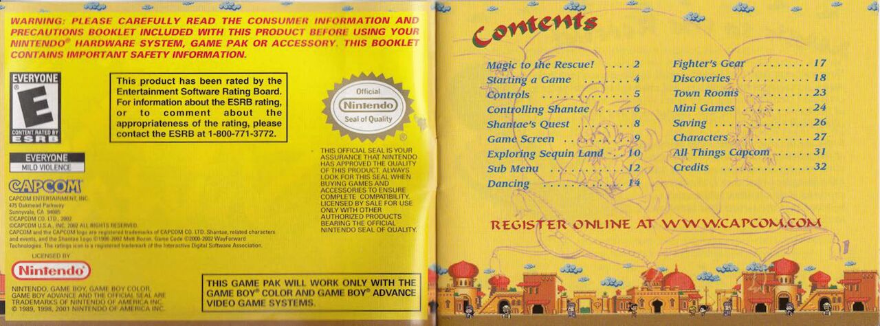 Shantae Manual + Official Art page 2 full