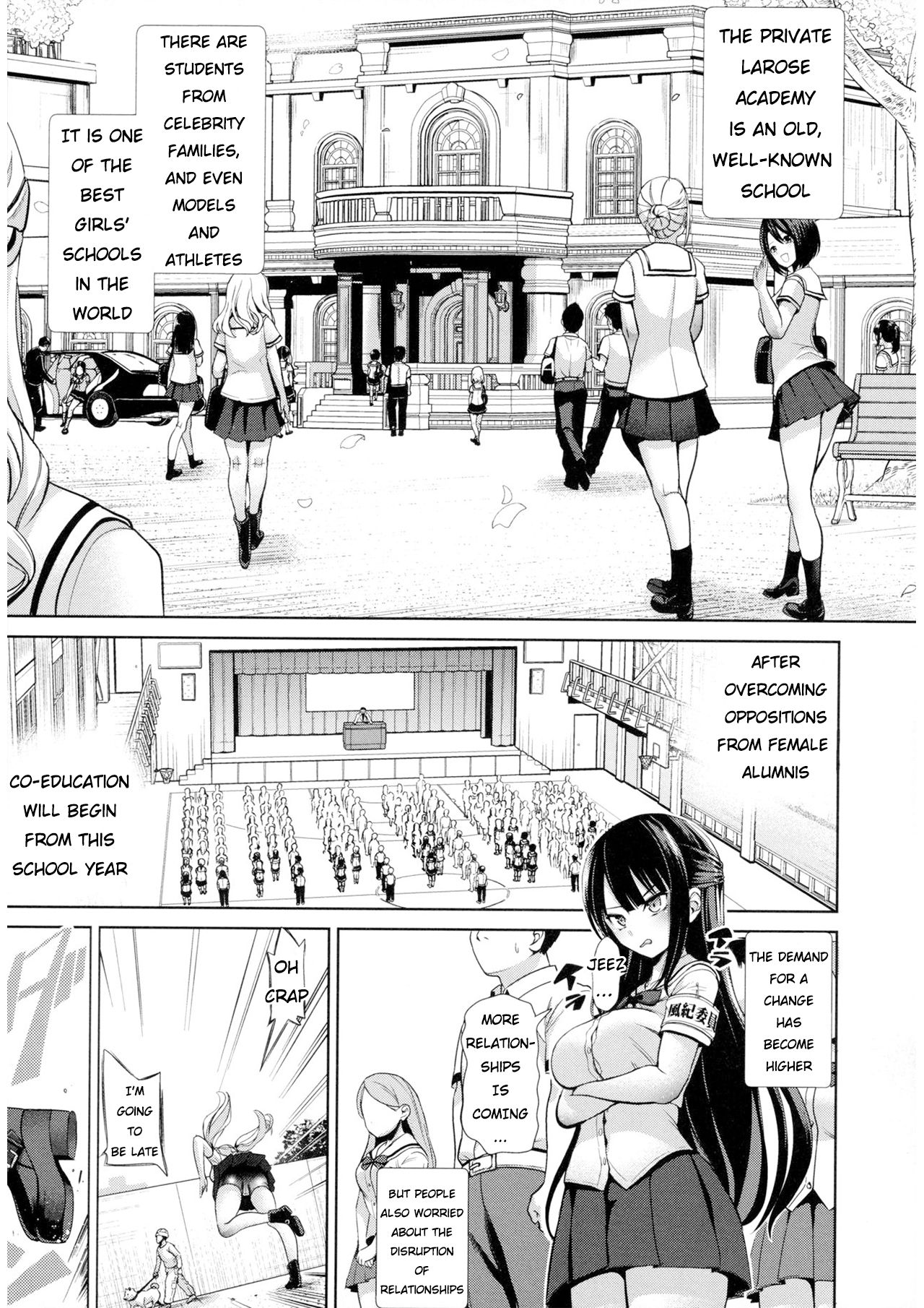 Moteasobi Joushiki Kaihen Gakuen - Puppet Quest Ch.1 page 8 full