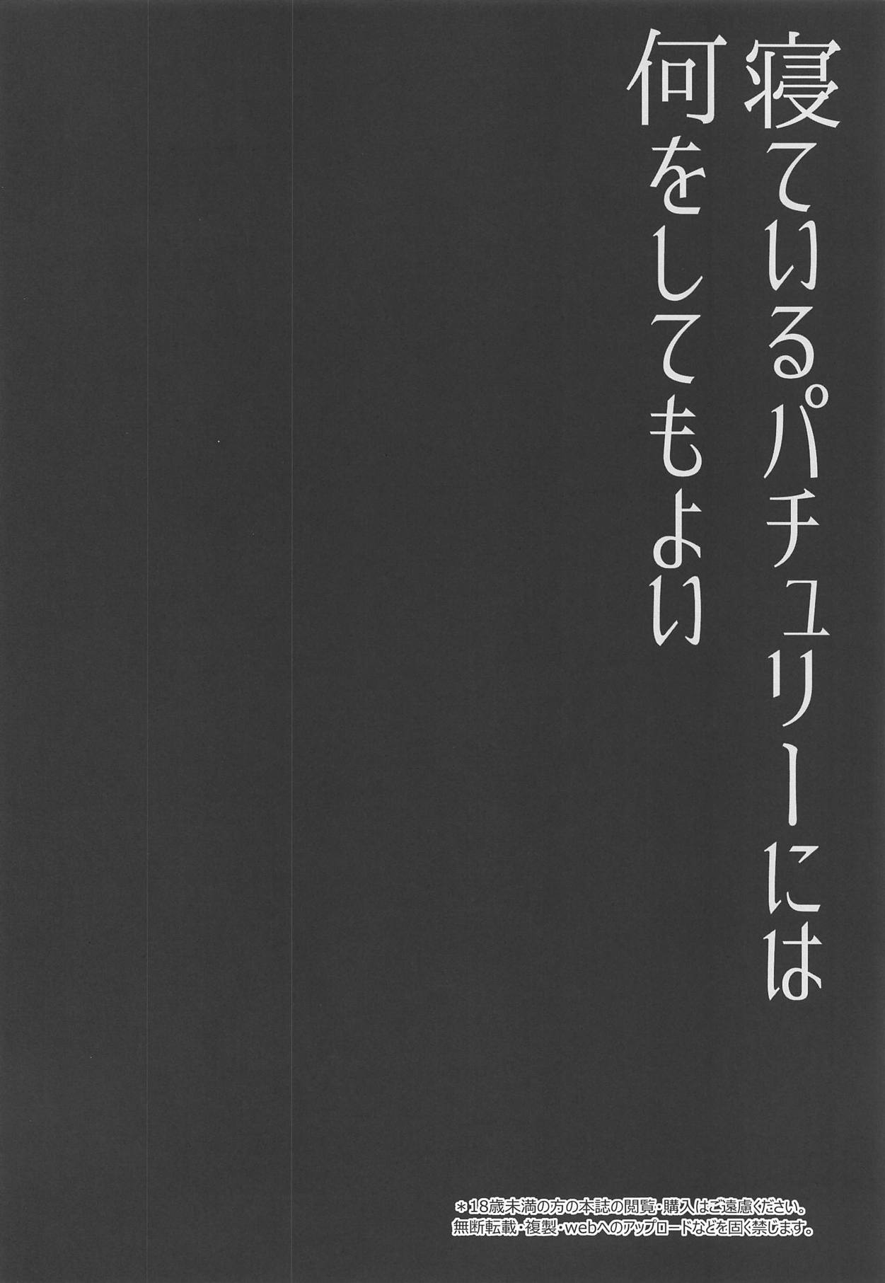 Neteiru Patchouli ni wa Nani o Shite mo Yoi | You can do anything to sleeping Patchouli page 3 full