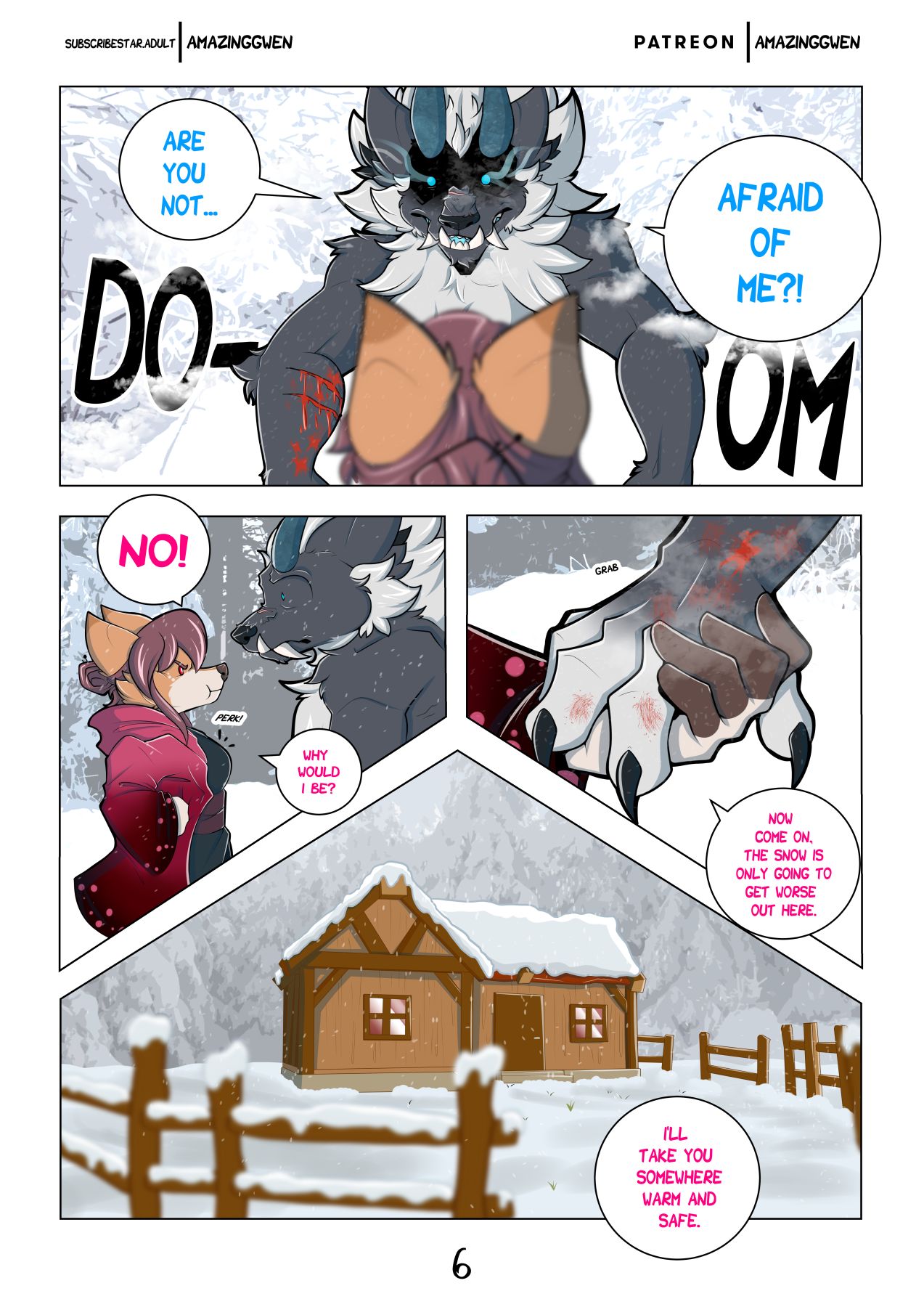 Red Blossom &amp; Winter Snow page 7 full