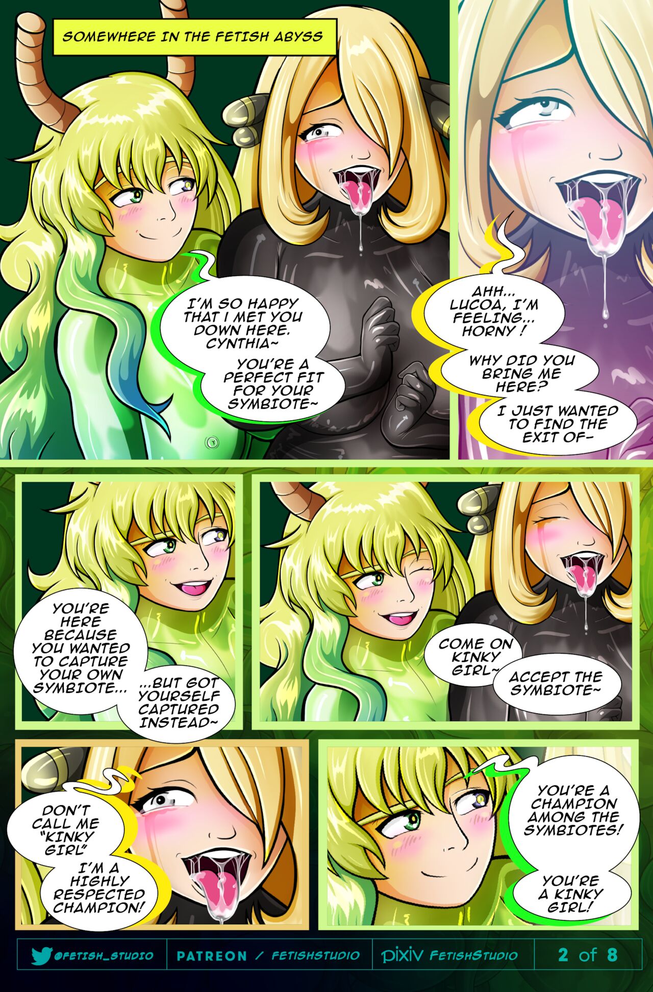 Lucoa ルコア x Cynthia シロナ  | LATEX シンビオート Symbiote page 3 full
