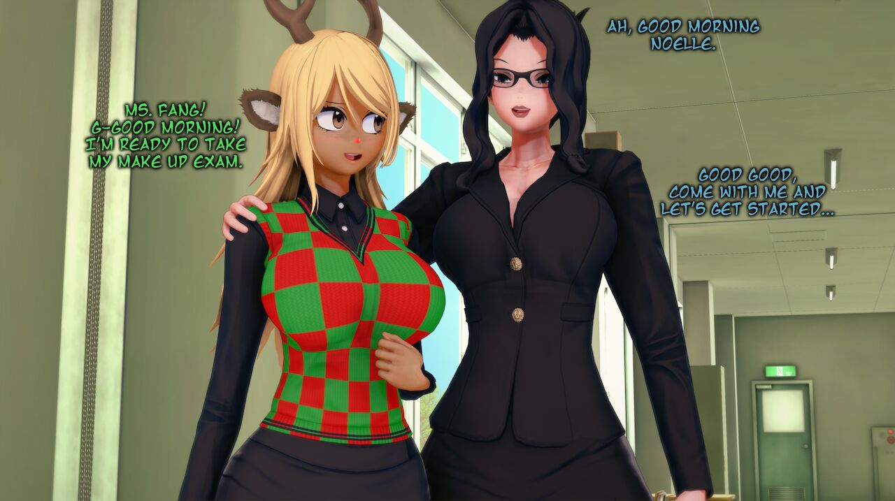 Deltarune Noelle Holiday Exam page 1 full