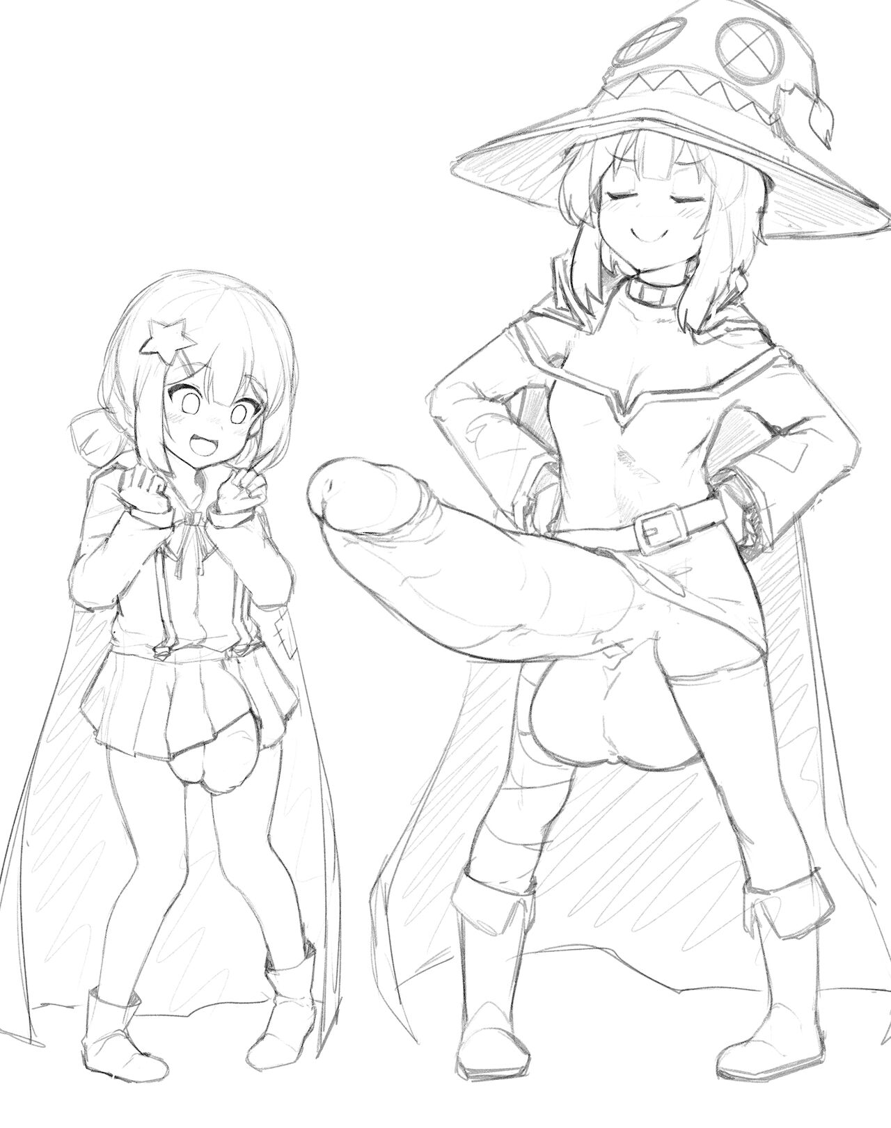 Futa Magumin X Futa Komekko Dick Size Comparison page 5 full