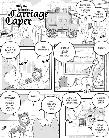 Willy the Alchemist in Carriage Caper cover