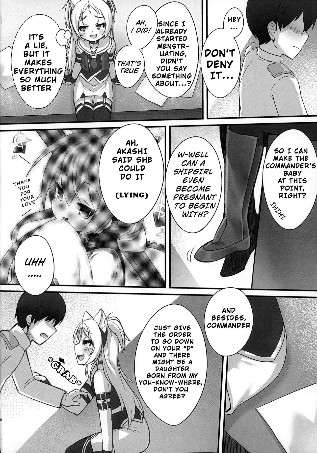 Shikikan-saa~ Kouiu no Suki desho Commander, Come On~ Don't You Love It Like This page 5 full