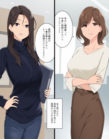 masaka no Shiji o Dashite kuru Onna Joushi Futari ni Itabasami ni Sareru Hibi cover