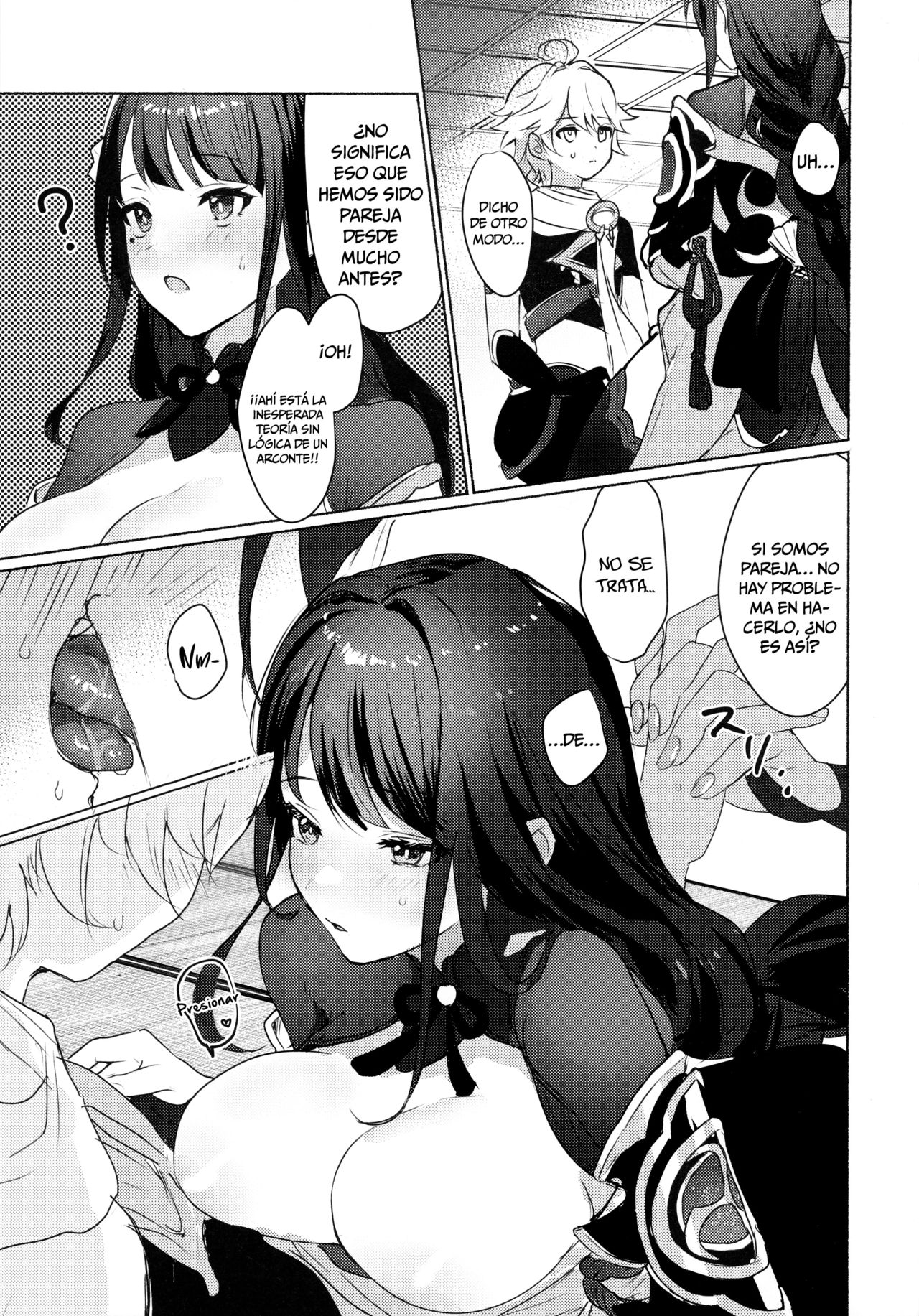 Raiden Shogun to xxx no Tokkun o Suru Hon | Entrenamiento especial XXX con la Shogun Raiden page 9 full