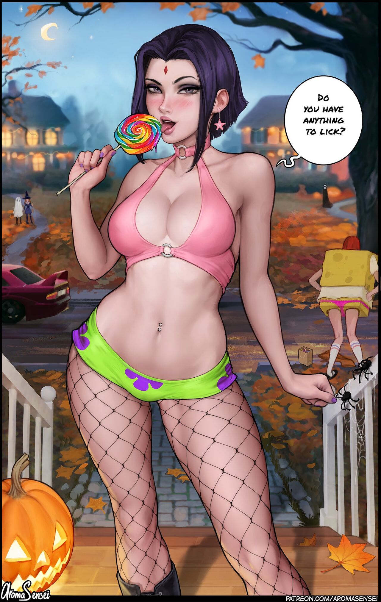 Aroma Sensei - Raven in Patrick's costume! page 2 full