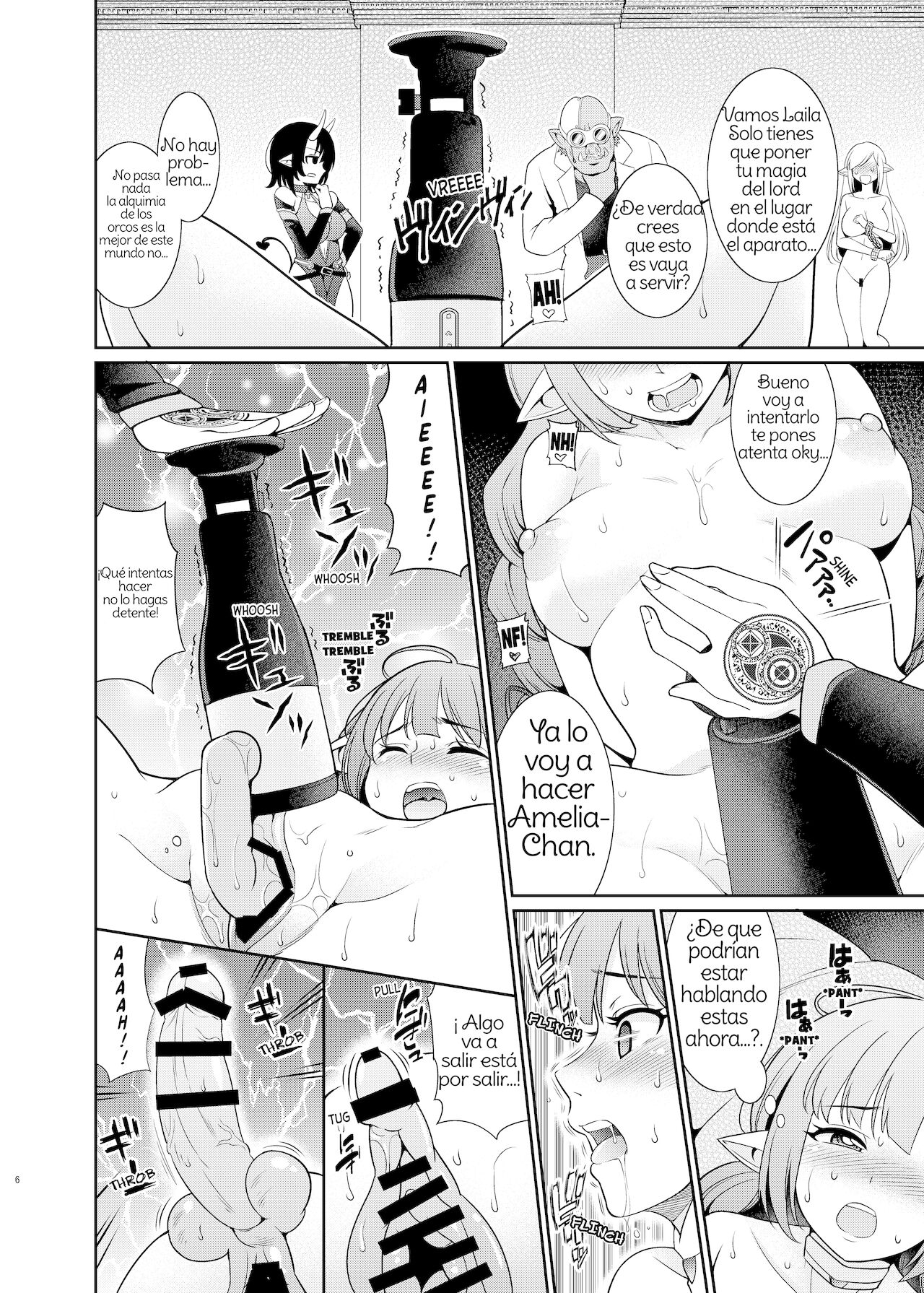 Futanari Elf no Tanetsuke Bokujou 1 | Futanari Elf Breeding Farm 1 Spanish page 6 full
