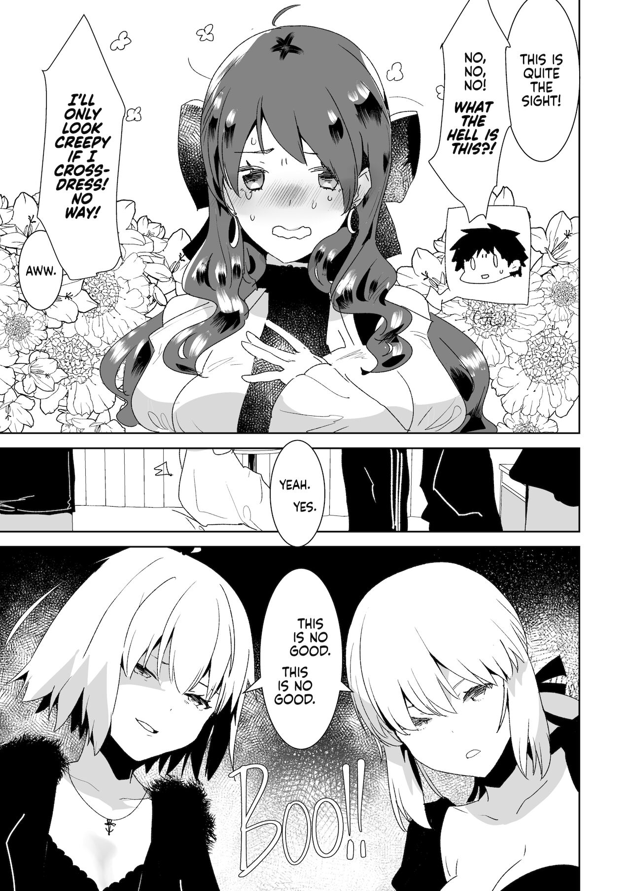 Futanari Alter-tachi ni Josou Shita Ore ga Okasareru Hanashi page 4 full