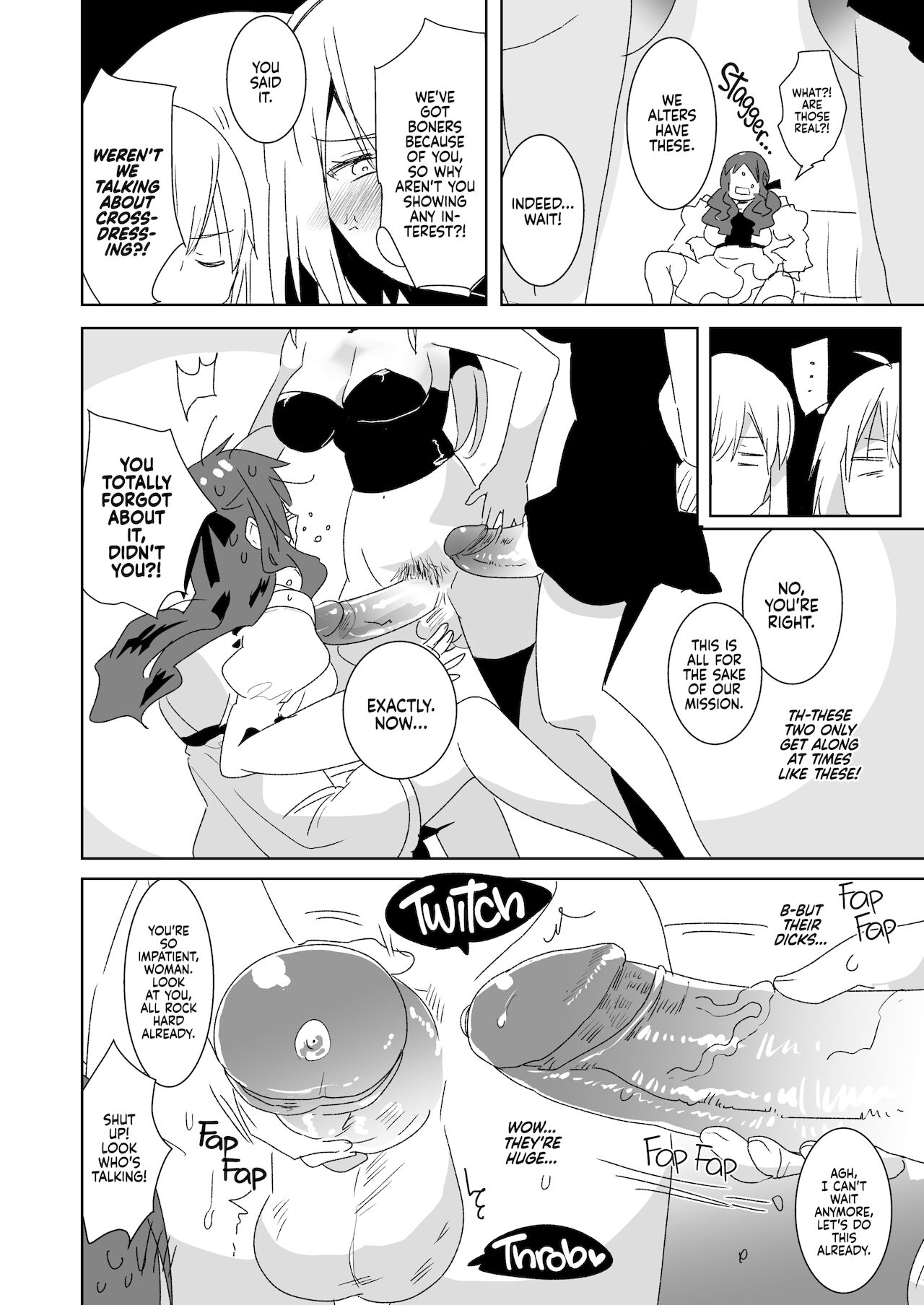 Futanari Alter-tachi ni Josou Shita Ore ga Okasareru Hanashi page 7 full