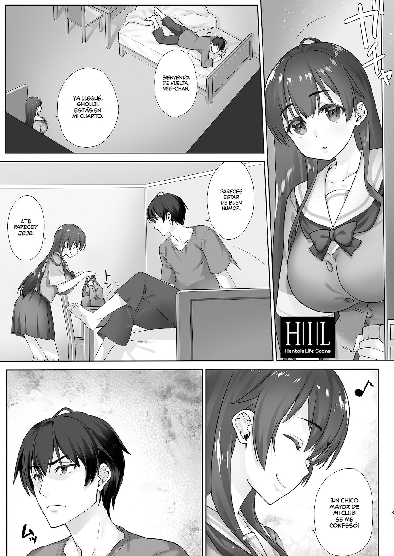 Teihanpatsu JK Onee-chan Manami wa S na Otouto ni Sakaraenai | La Colegiala Onee-san de Baja Resistencia, Manami, No Puede Oponerse a su Hermano Menor S page 3 full
