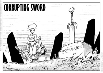 Corrupting sword cover
