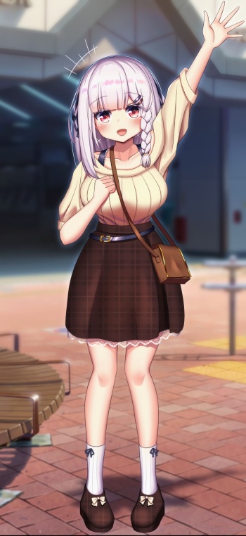 pixiv くまのそら?しろかみぱっつん cover