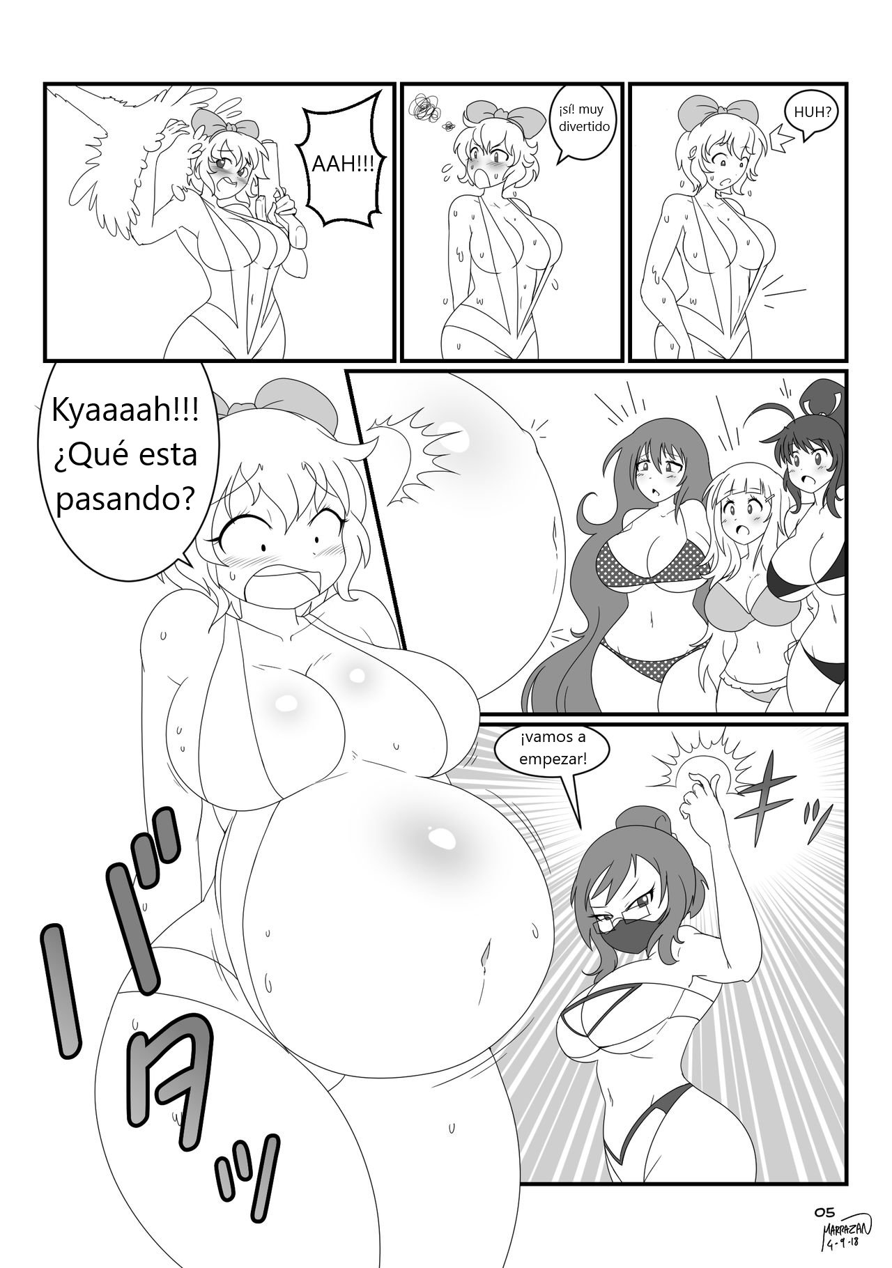 Senran Kagura: Preggo Beach Splash page 6 full