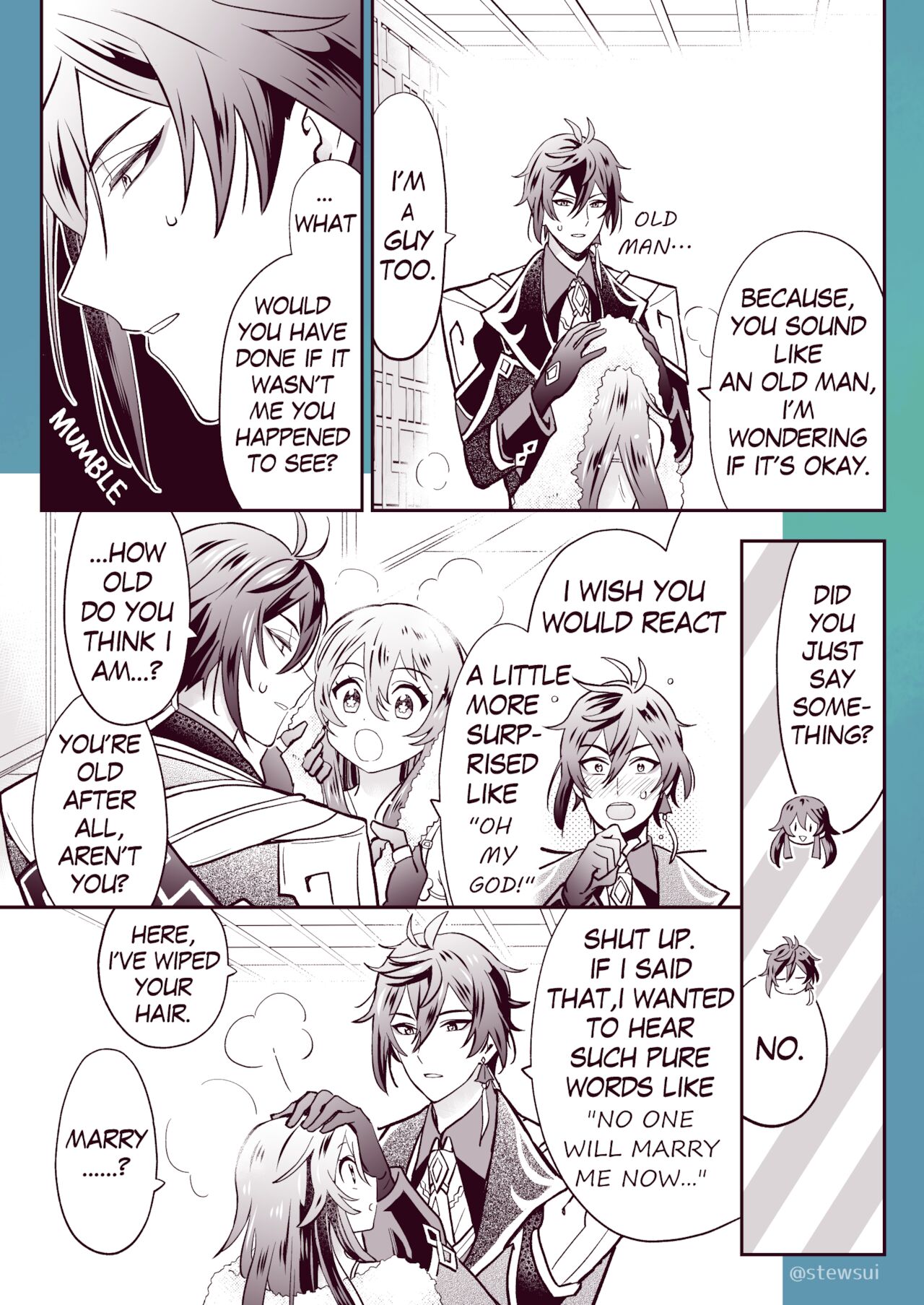 Zhongli x Hu Tao love story hentai doujinshi page 4 full