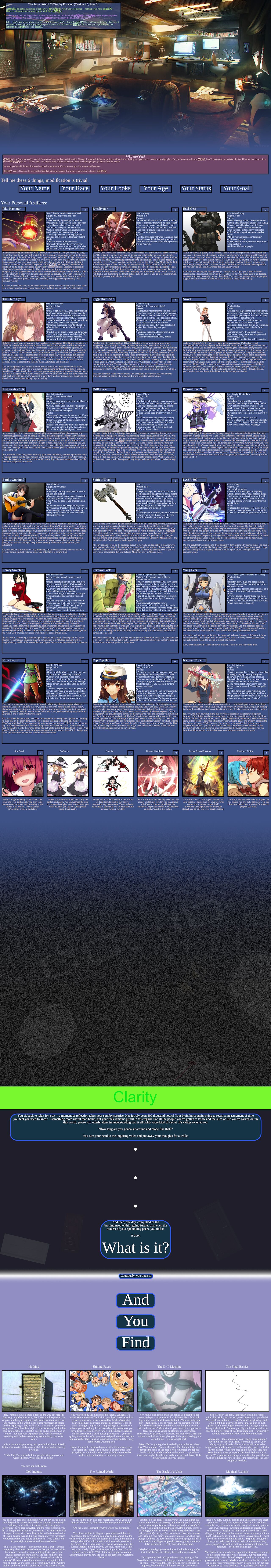 The Sealed World CYOA by Rosanon page 2 full