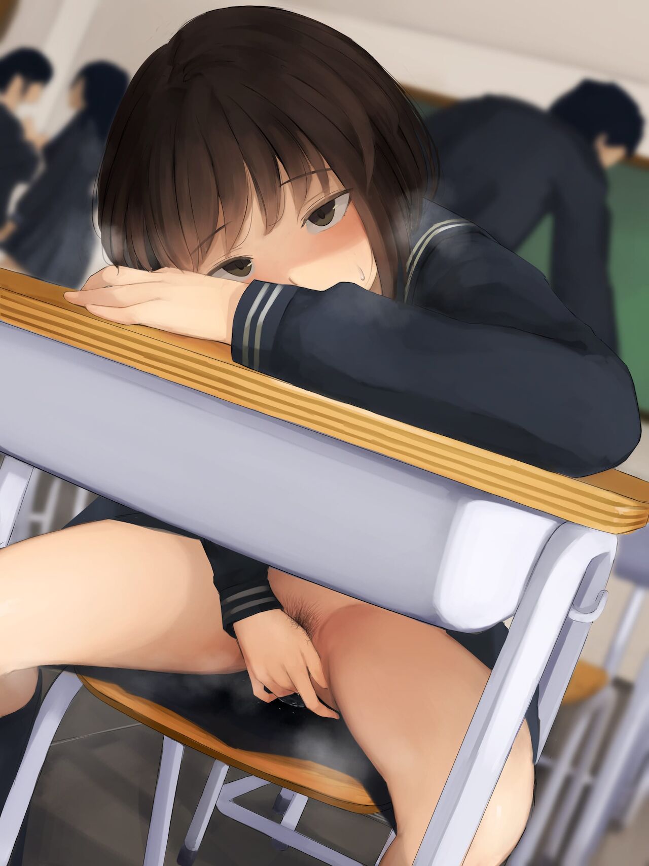 体調が悪そうな後ろの席の女子 page 3 full