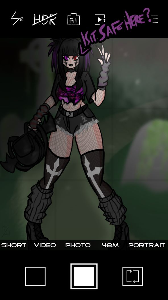 two goths, a cemetery, and a HUGE COCK page 1 full