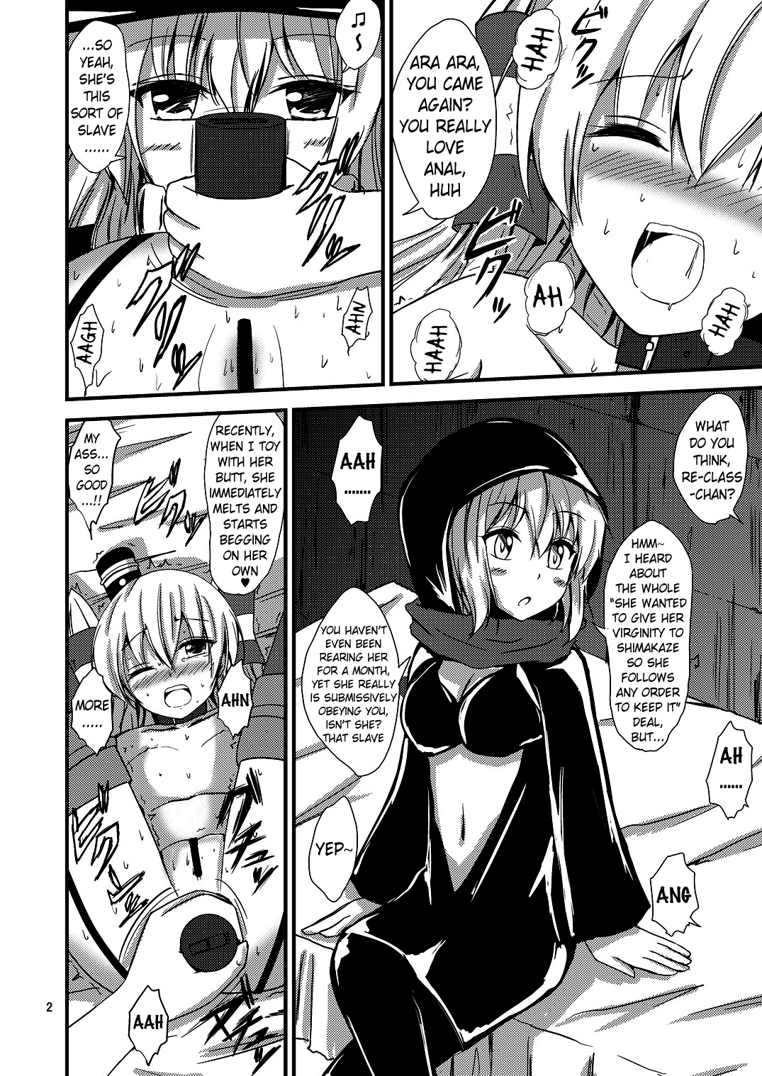 Kuubo Wo-Kyuu-chan no Amatsukaze Yuri Dorei Choukyou ~Shuuchi 3P Choukyou Hen~ | ndard Carrier Wo-Class's Amatsukaze Yuri Slave Training ~Threesome Training~ page 3 full