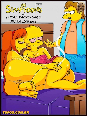 Simpsons xxx - Locas vacaciones en la cabaña cover