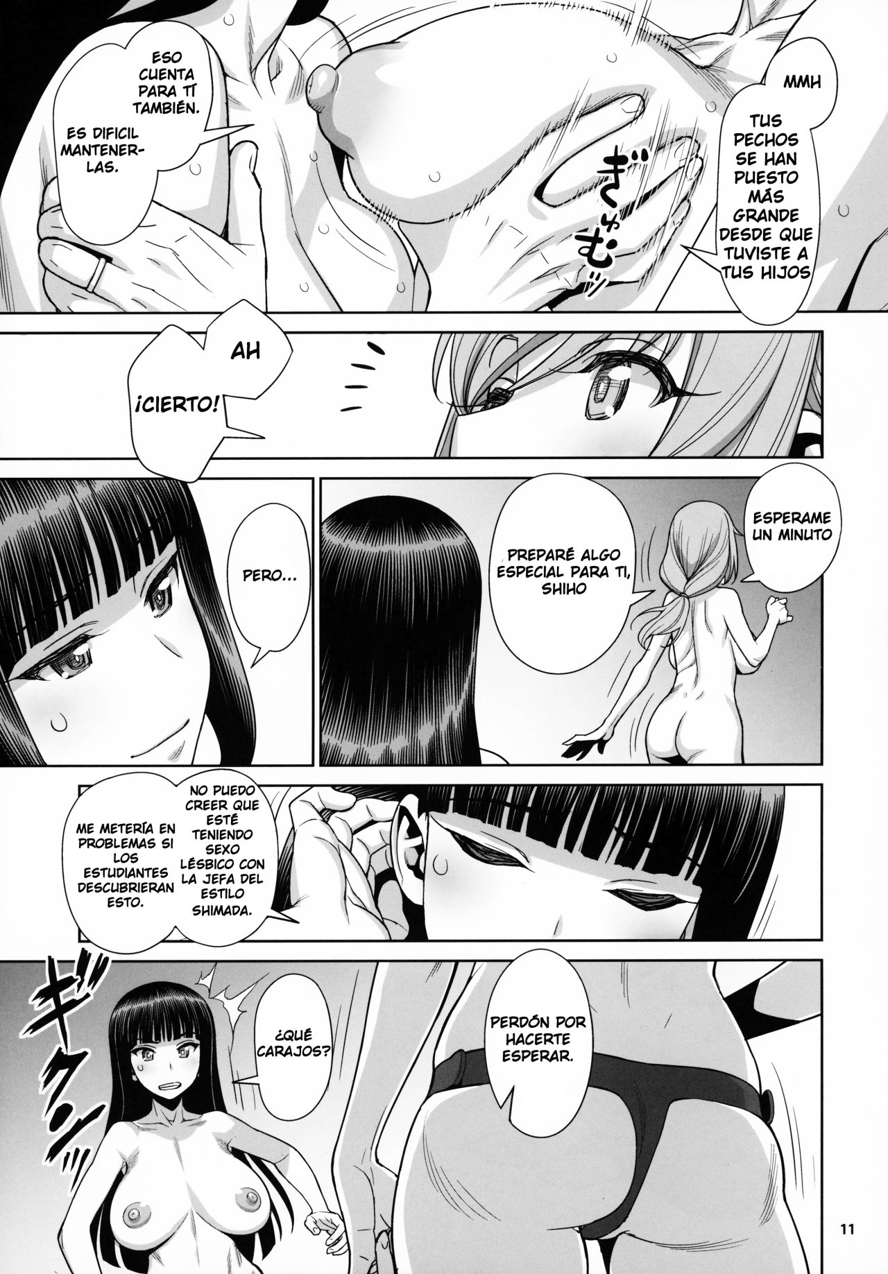 Shimada-ryuu VS Nishizumi-ryuu Bijukujo Lesbian Kyokugen Kougyaku Gurui | Shimada Style VS Nishizumi Style MILF Lesbian Extreme Anal Fetish page 10 full