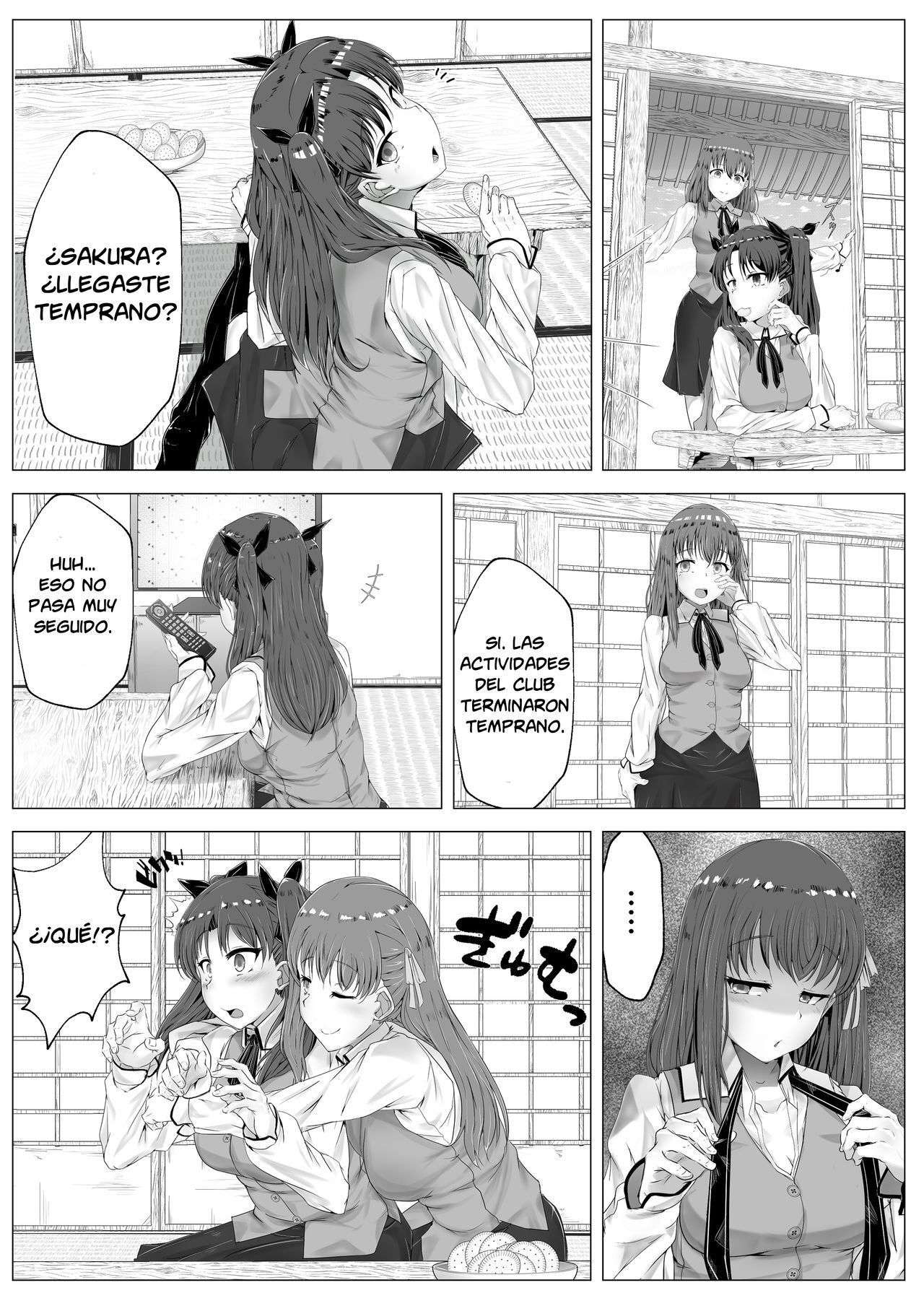 Adquisición de transferencia de Rin Tohsaka page 1 full