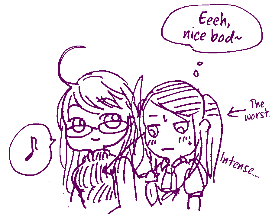 Translated VA-11 Hall-A Doodles page 1 full