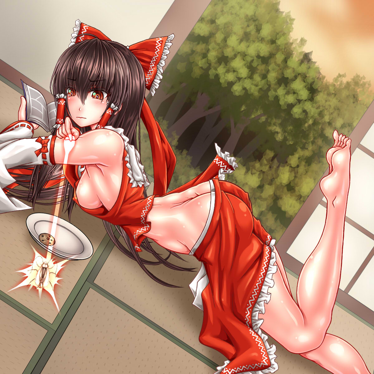 東方蟲姦録～巨大蟲に卵子を使い込まれる全穴苗床巫女～ page 9 full