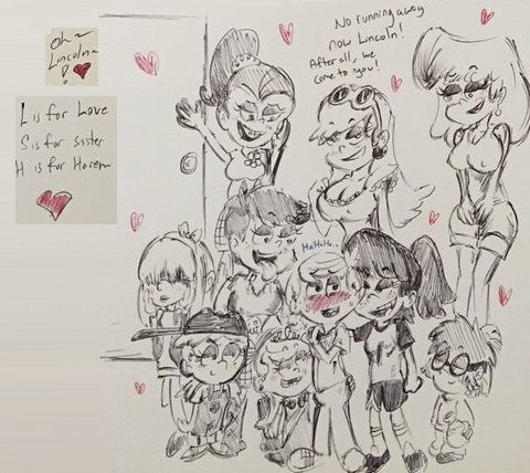 The Loud Harem House page 5 full
