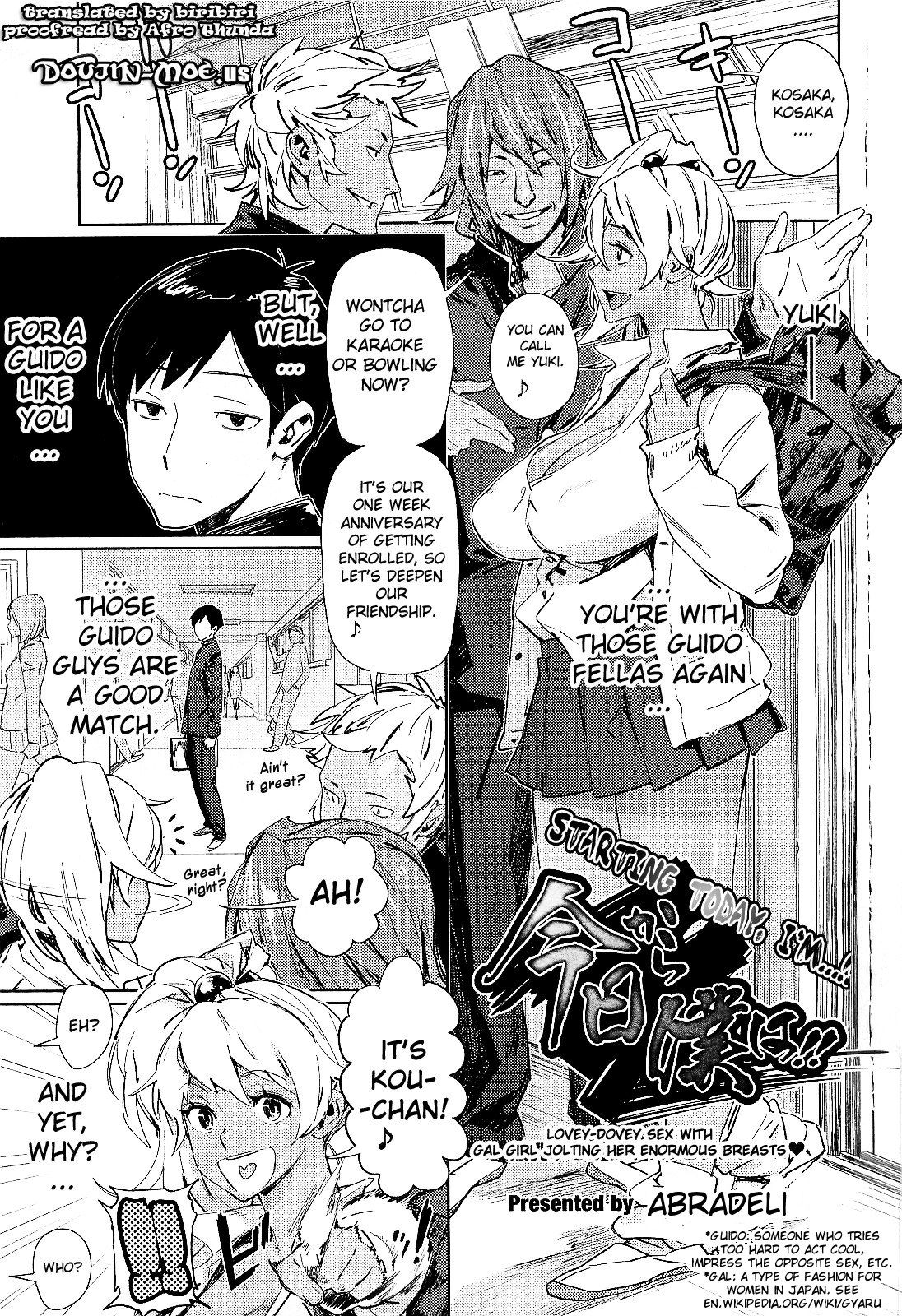 Kyou Kara Boku wa!! | Starting Today I'm! page 1 full