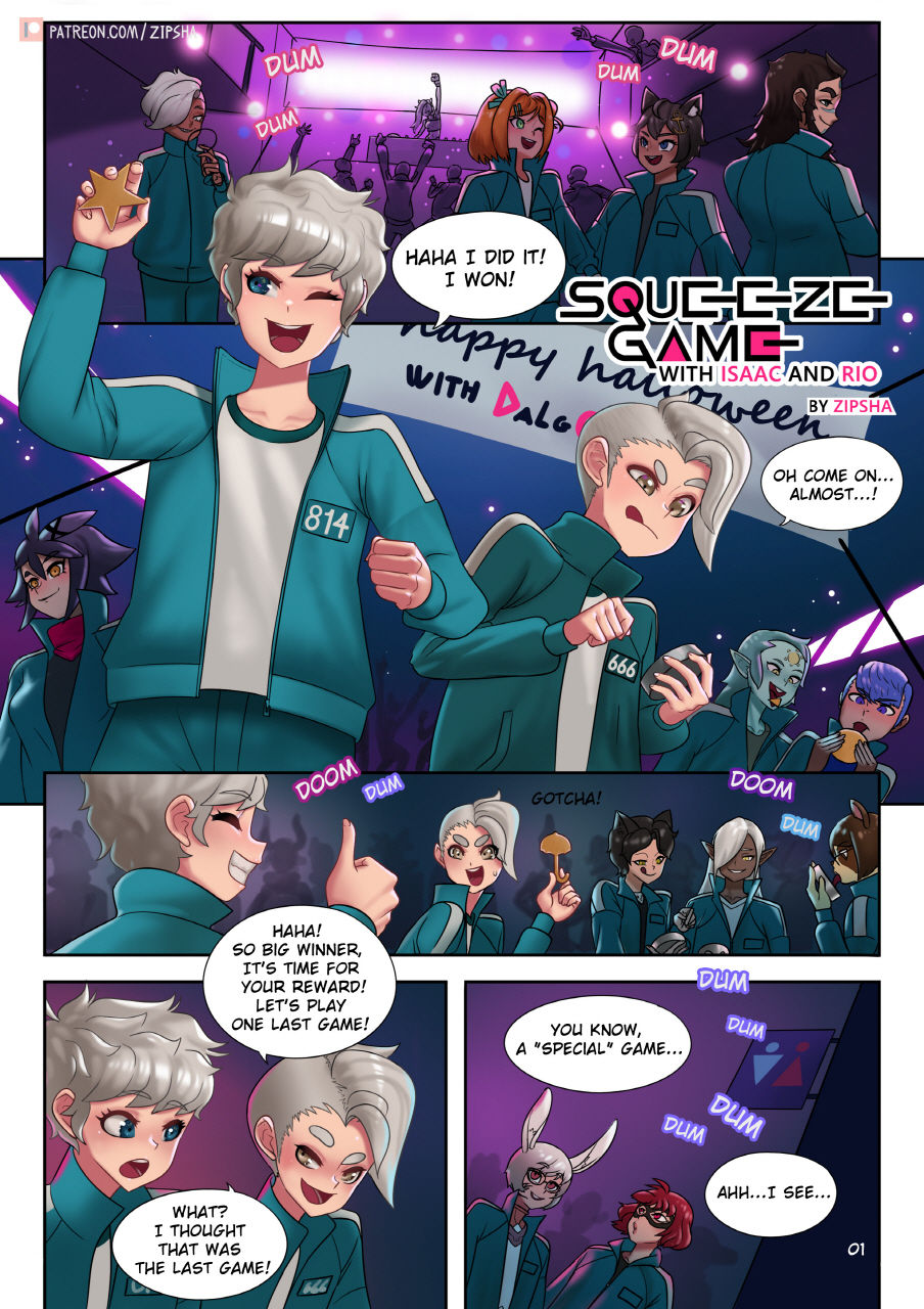 Squeeze game with Isaac and Rio! page 1 full