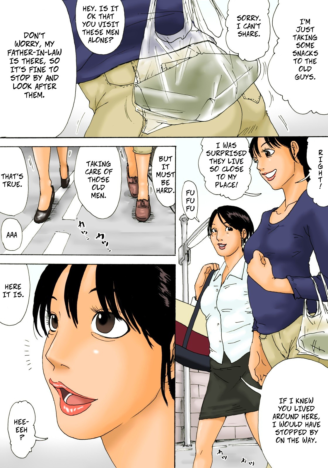 Otoko no Naka ni Onna ga Hitori | The Housewife and The Old Men page 5 full