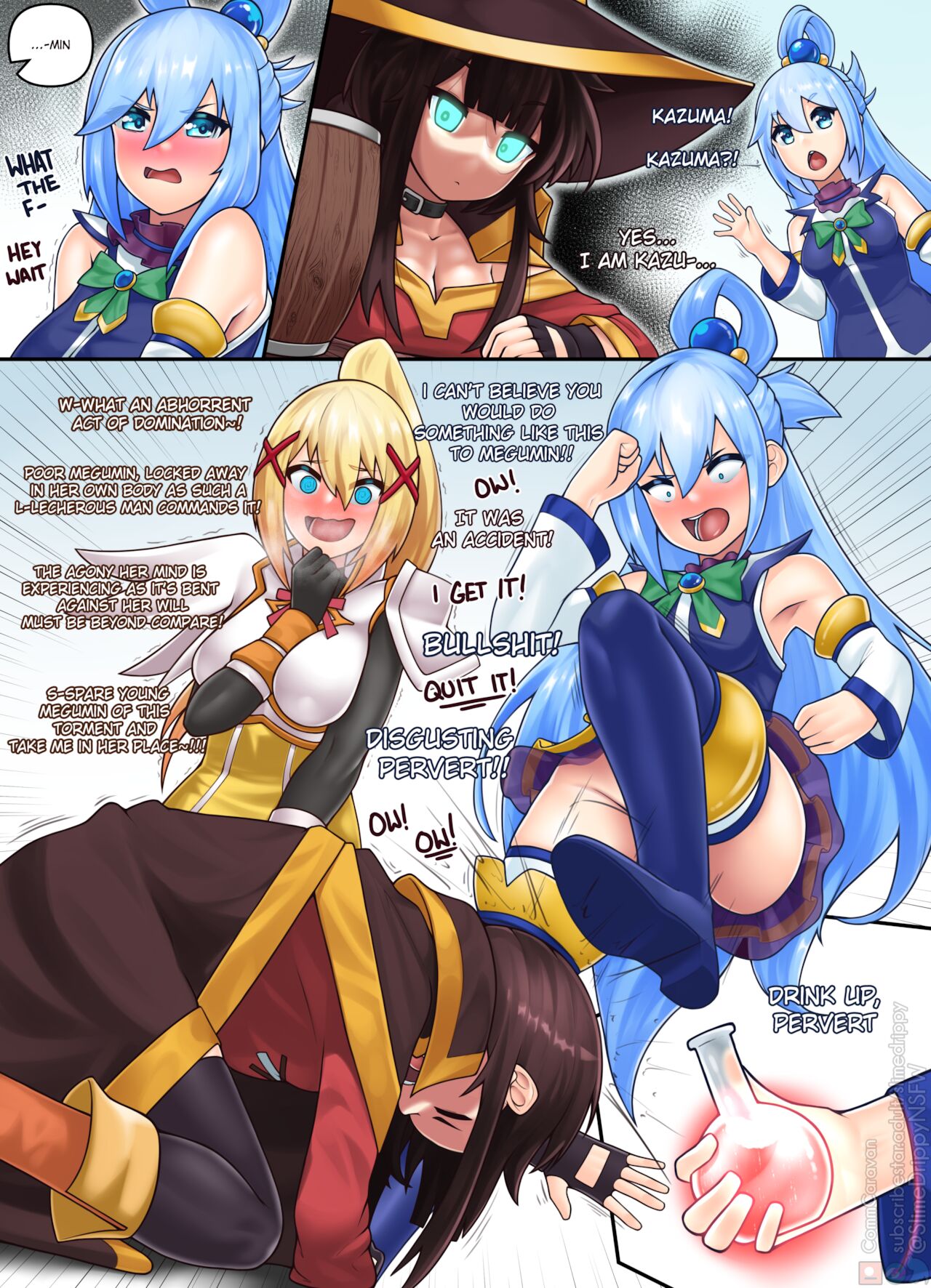 I just wanted to become an explosion mage but ended up possessing Megumin page 6 full