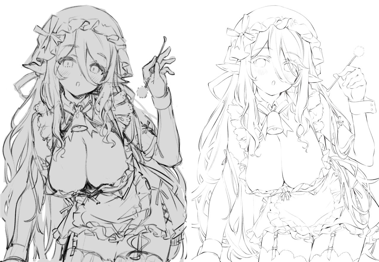 クソデカメイドちょい差分+ちょいメイキング page 5 full