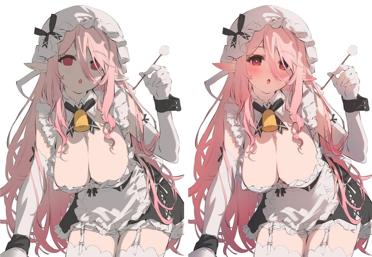 クソデカメイドちょい差分+ちょいメイキング page 7 full