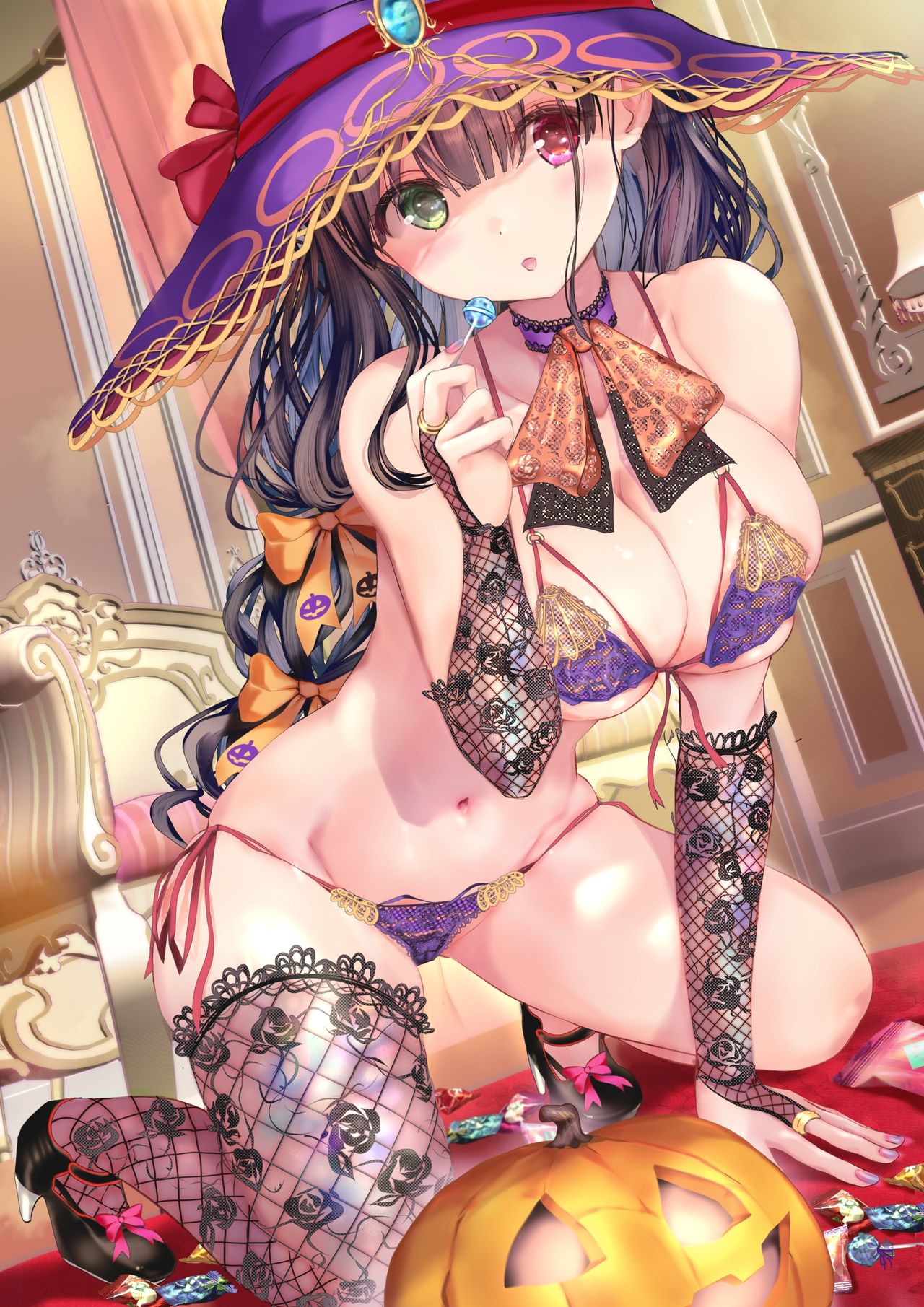 Okashi o Moratta Halloween-Lingerie-san page 1 full