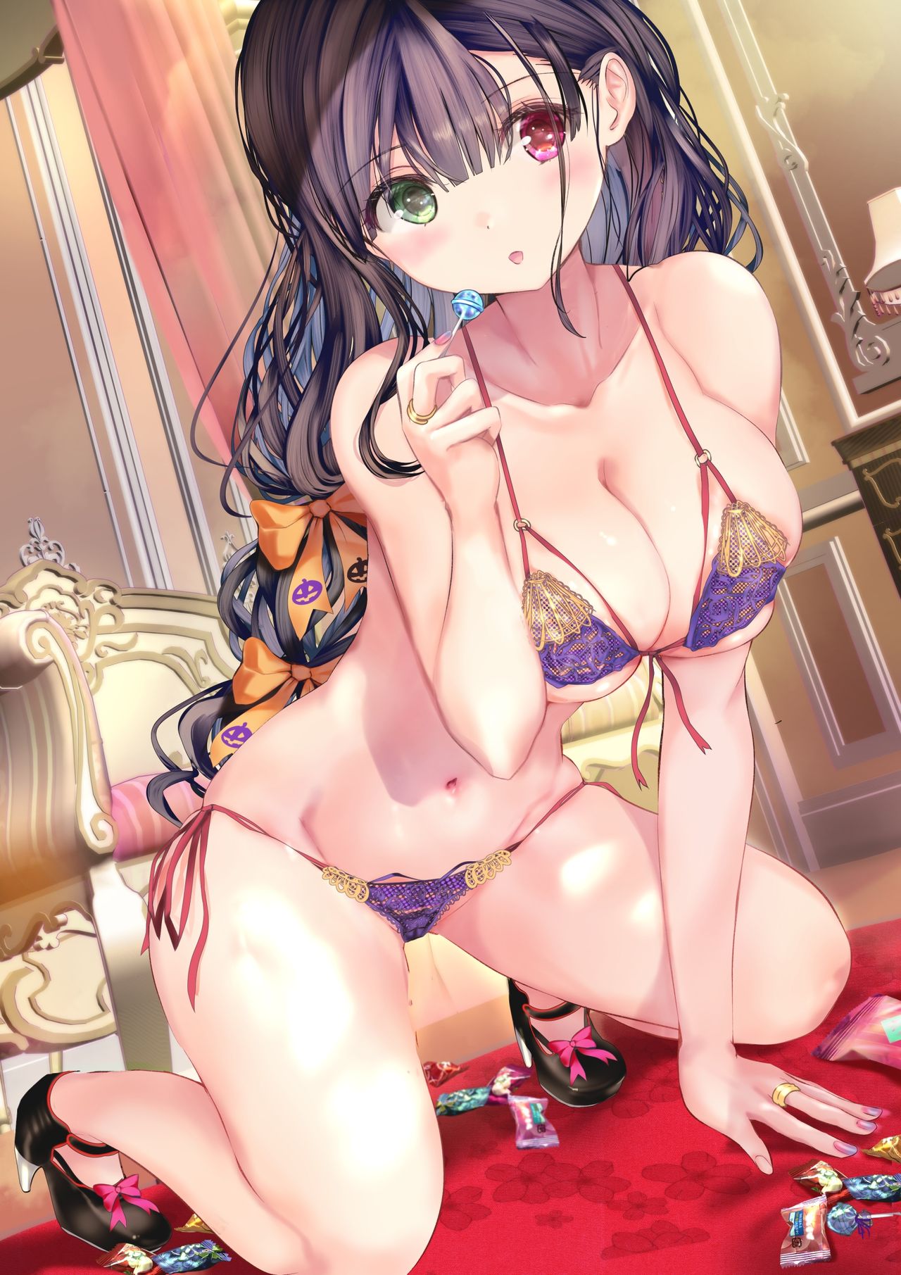 Okashi o Moratta Halloween-Lingerie-san page 3 full