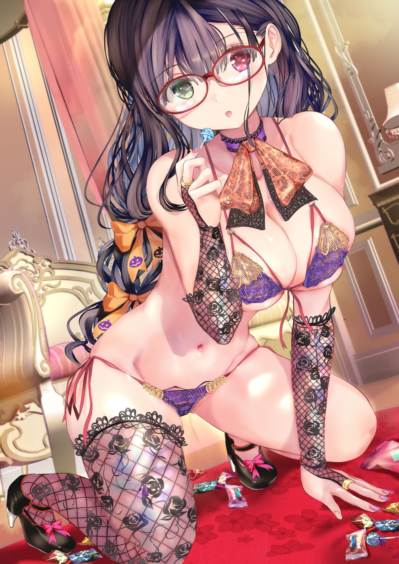 Okashi o Moratta Halloween-Lingerie-san page 8 full