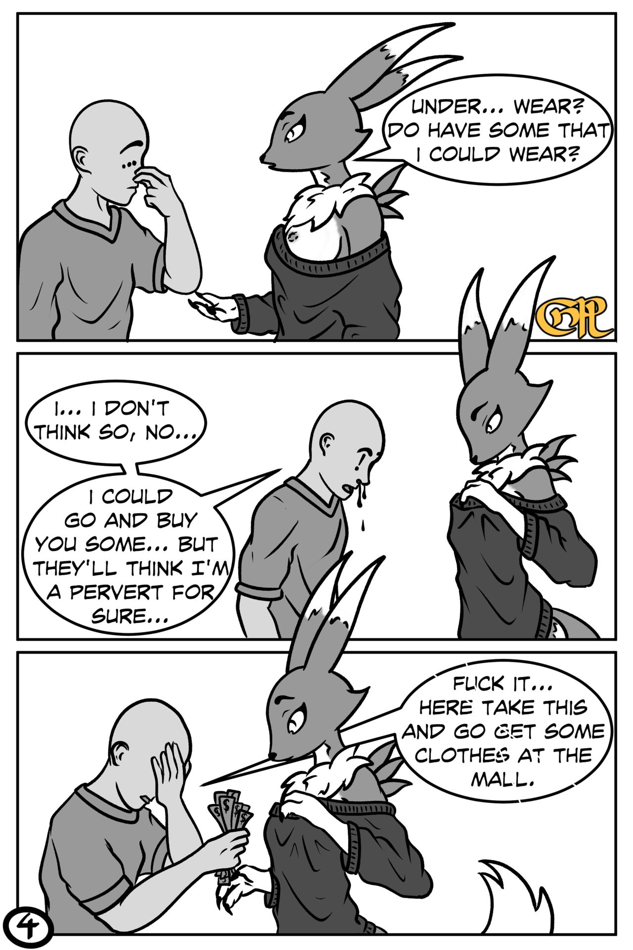LEWD//Hack - A Naughty Renamon Comic page 5 full