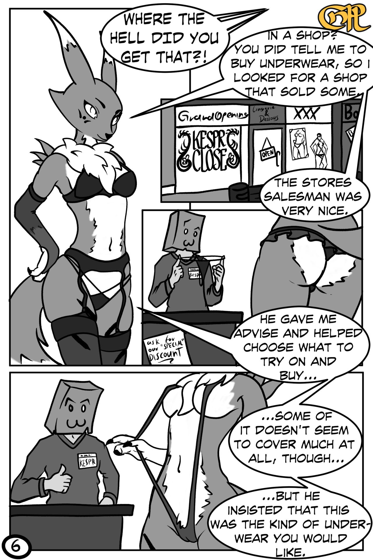 LEWD//Hack - A Naughty Renamon Comic page 7 full