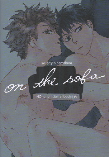 on the sofa cover