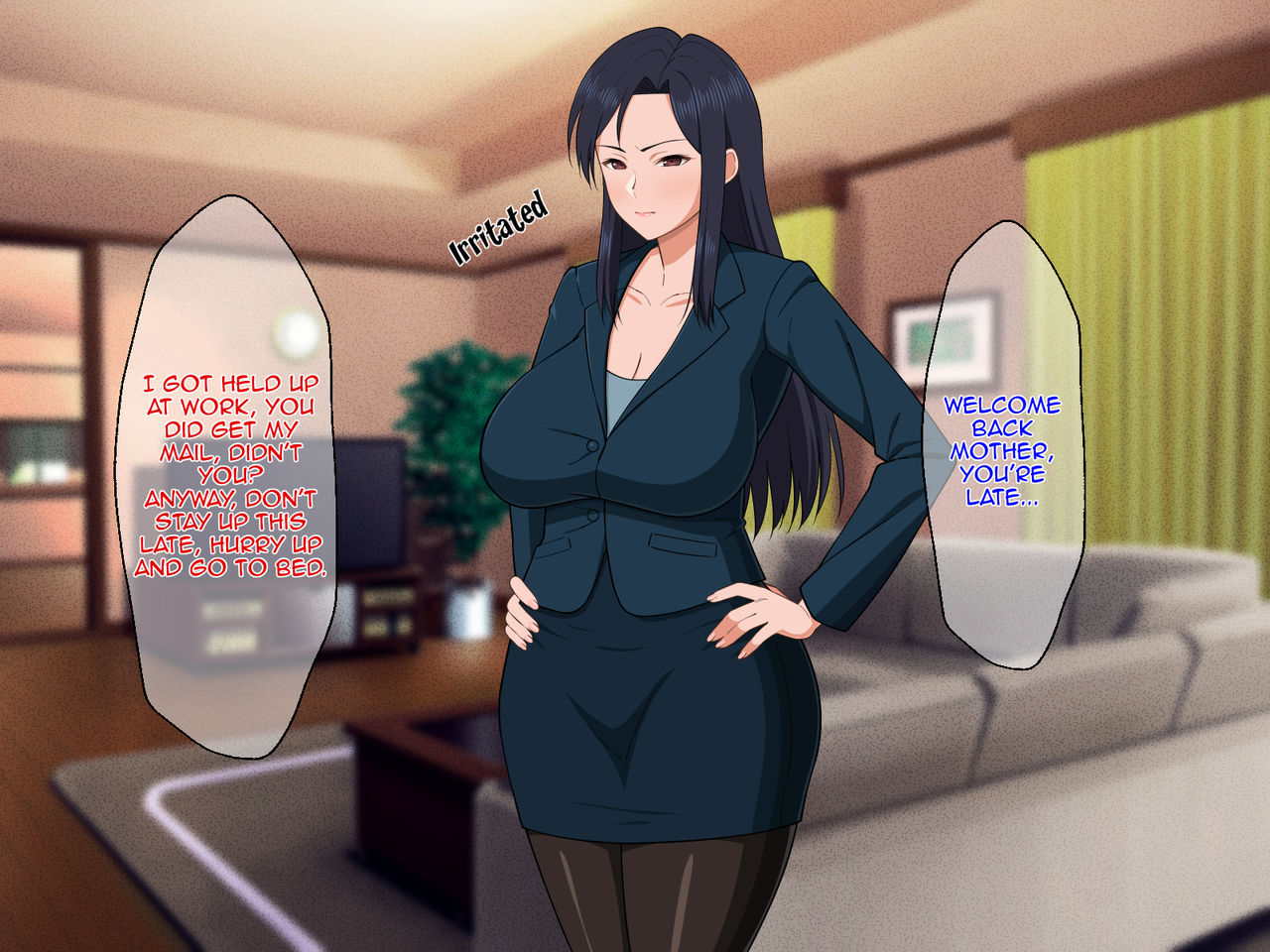 Shigoto Ningen de Kibishikatta Hahaoya wa Musuko to no Kinshin Koubi de Midara ni Aeide Jusei Suru|Strict Workaholic Mother is Gasping Lewdly as She's Being Impregnated by Having Incestual Copulation with Her Son page 6 full