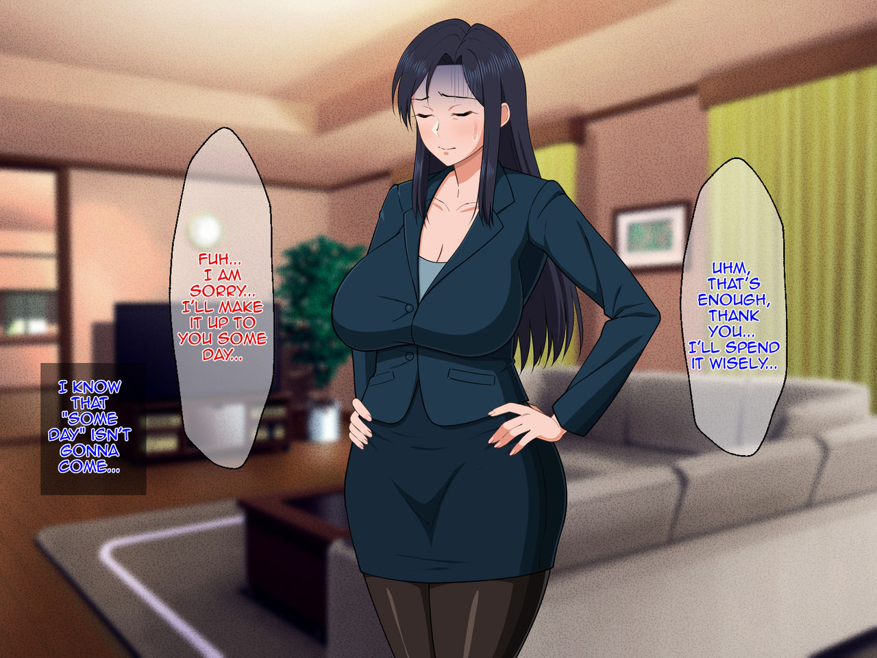 Shigoto Ningen de Kibishikatta Hahaoya wa Musuko to no Kinshin Koubi de Midara ni Aeide Jusei Suru|Strict Workaholic Mother is Gasping Lewdly as She's Being Impregnated by Having Incestual Copulation with Her Son page 9 full