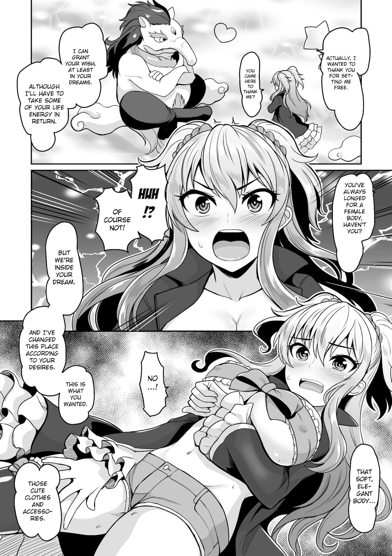 Yumekawa! Baku to Majiwari Yume wo Haranda Nyotaika Yankee | After Messing with a Baku, a Delinquent Turned into a Girl in His Dreams page 6 full