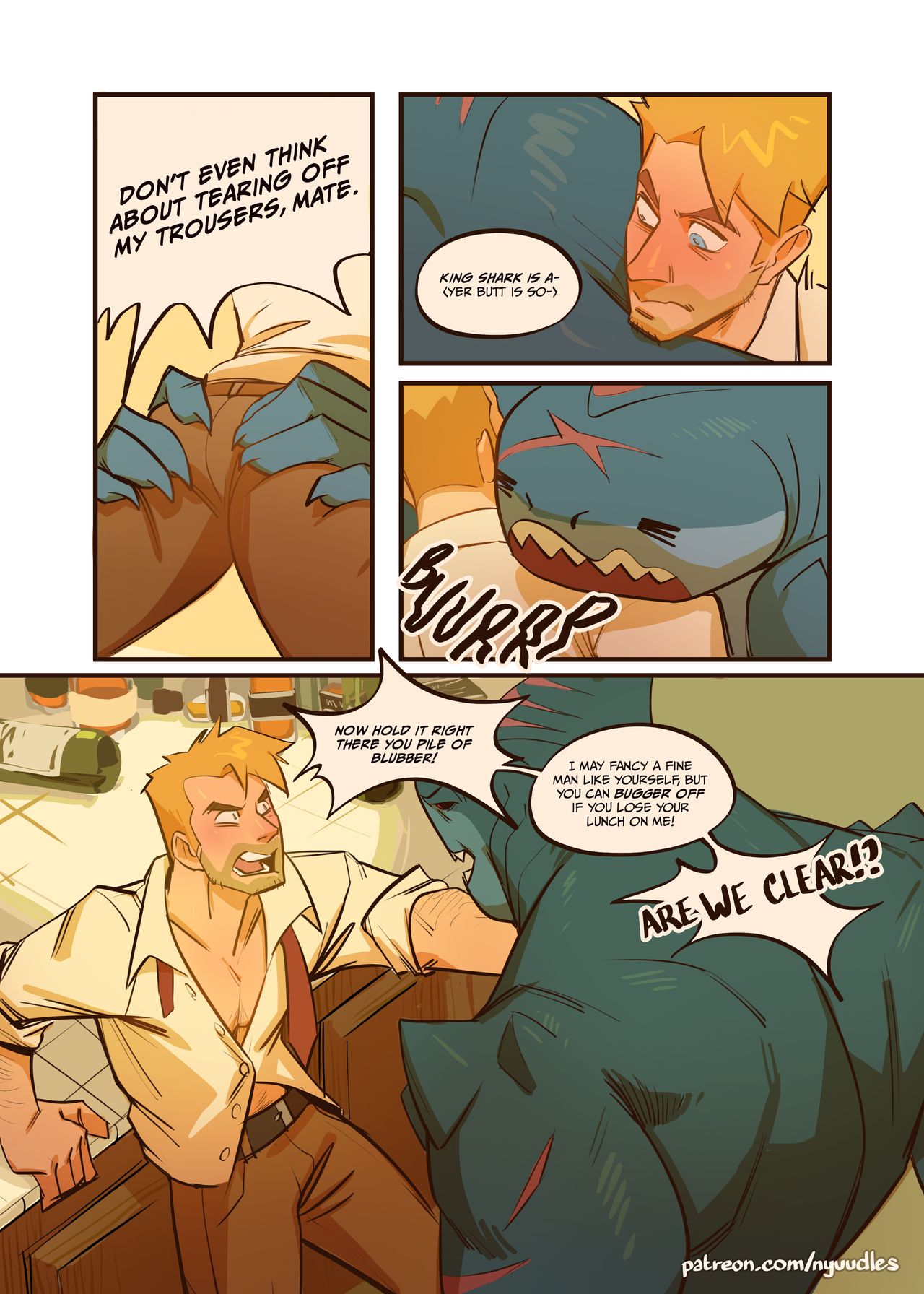 Spellbound: John Constantine x King Shark page 6 full
