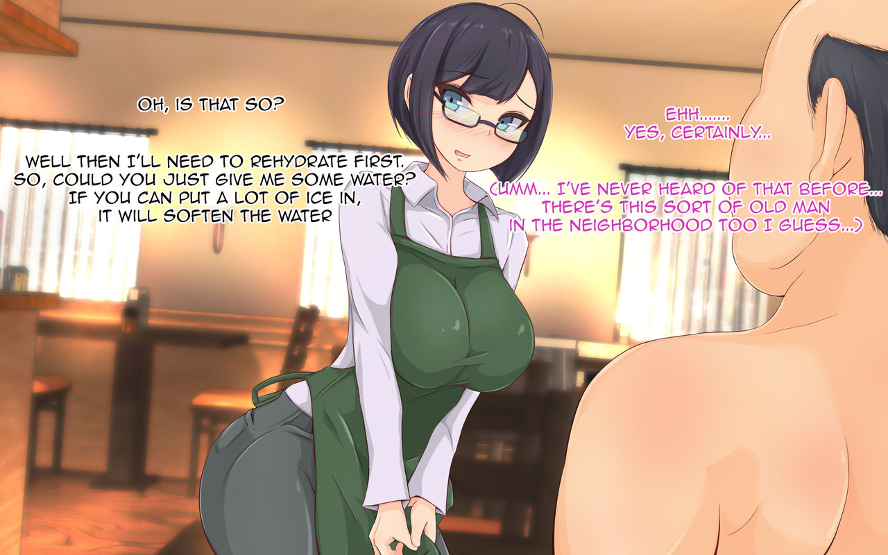 Saimin Oji-san ni Omise mo Ie mo Nottorarete Tanetsuke Sarechatta Uchiki de Jimi na AroThir Hitozuma no Ohanashi | The Hypnotic Old Man and The Impregnated Married Shopkeeper 1-7 page 9 full