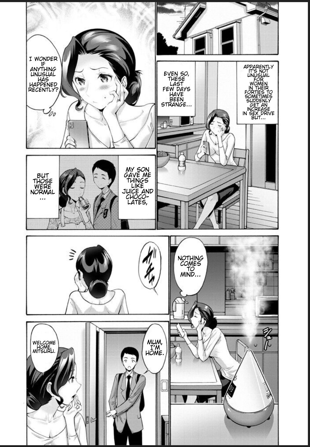 Haha Wa Musuko Ni Yokujou  O Suru Dai Ichi Wa | Mother Lusts After  Her Son: Chapter 1 page 3 full