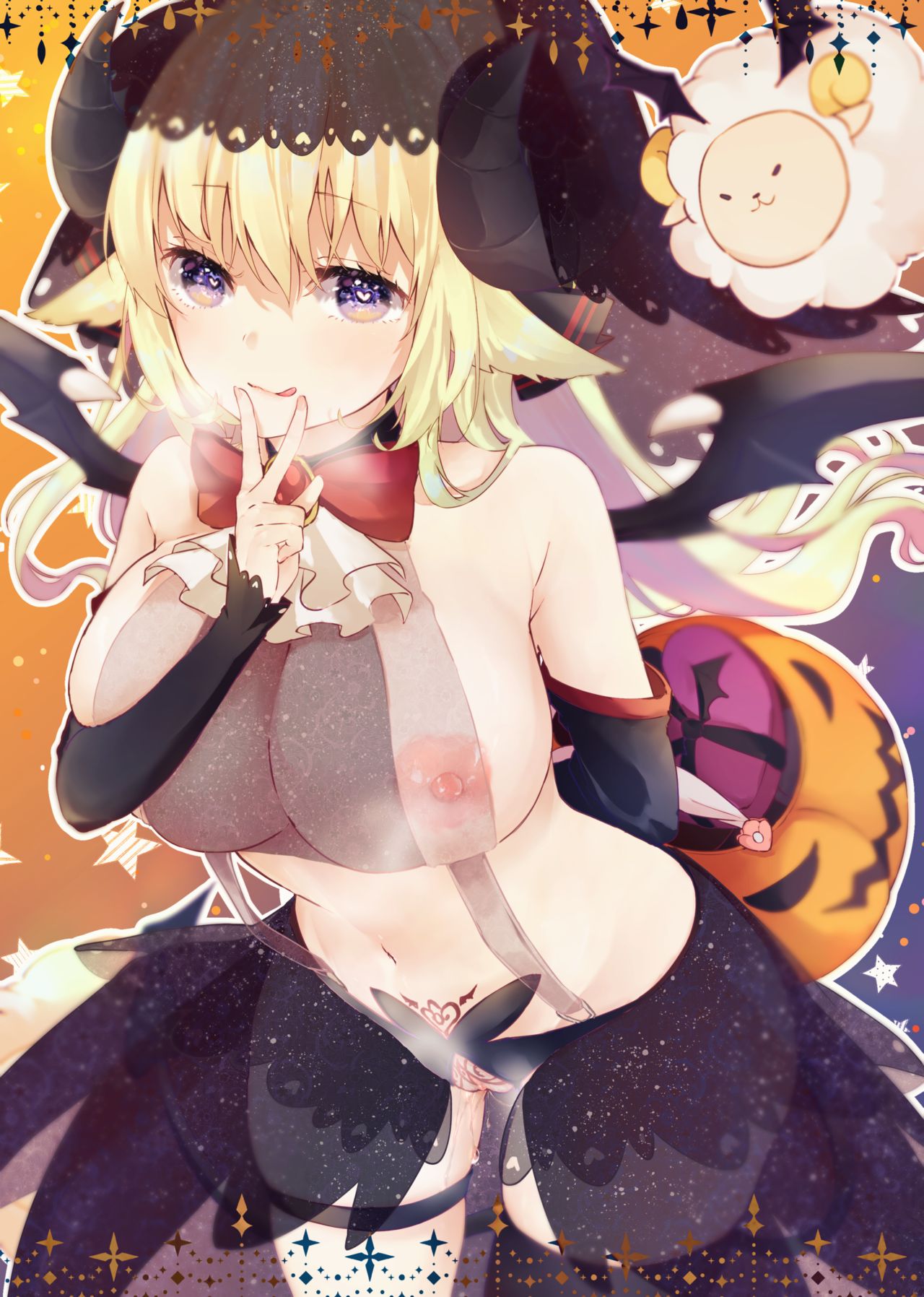 HAPPY HALLOWEEN！サキュバスの角巻わため page 3 full